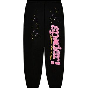 NEW Sp5der P*NK V2 Sweatpants Black Size M